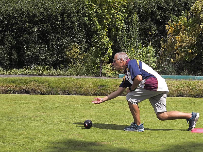 Richmond Park Bowls Club Member Bowling