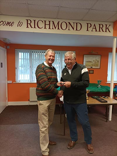 Hall of Fame - Presidents Singles Winner 2023 Bob Davies - Richmond Park Bowls Club